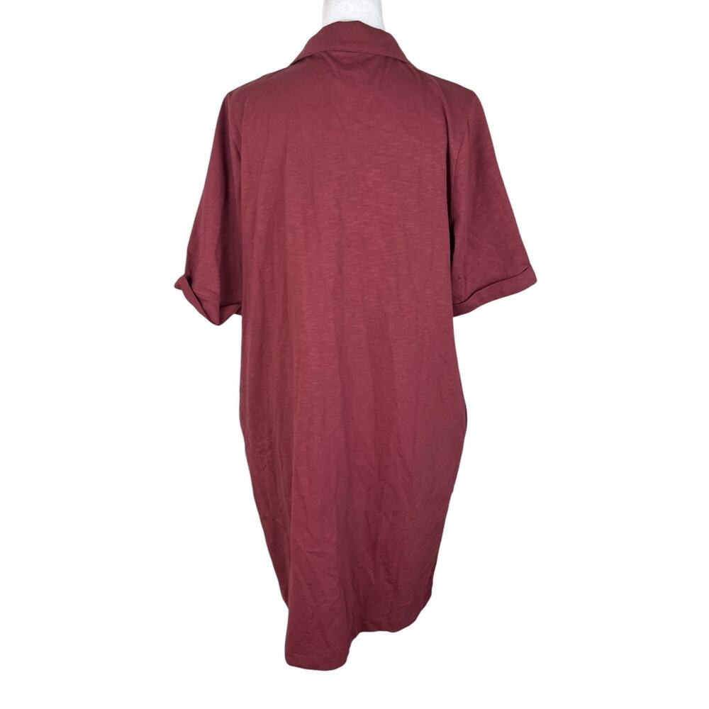 Boden Tilda Jersey T-Shirt Dress Rich Chestnut Coastal Minimalist Size 12R NWT - Picture 5 of 9